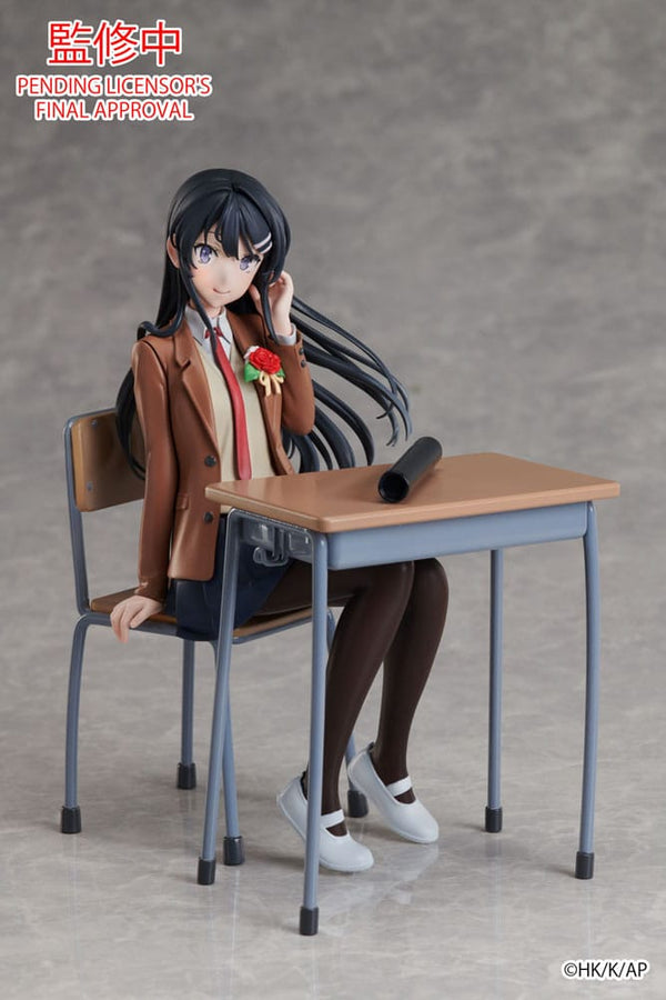 Rascal Does Not Dream of a Knapsack Kid - Mai Sakurajima: Graduation Ver. - Statue (15 cm)
