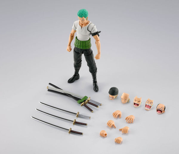 One Piece - Roronoa Zoro: Romance Dawn Ver. - S.H.Figuarts Action Figur (15 cm)