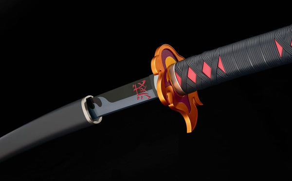 Demon Slayer: Kimetsu no Yaiba - Tanjiro Kamado: Kyojuro Rengoku´s Sword Guard Ver. - Proplica Replica 1/1 Nichirin Sword (88 cm)