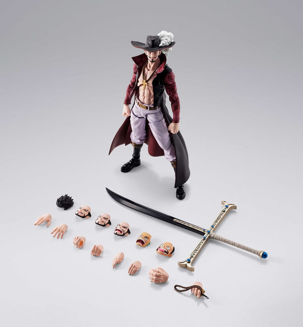 One Piece - Dracule Mihawk Hawkeye - S.H.Figuarts Action Figur (17 cm)