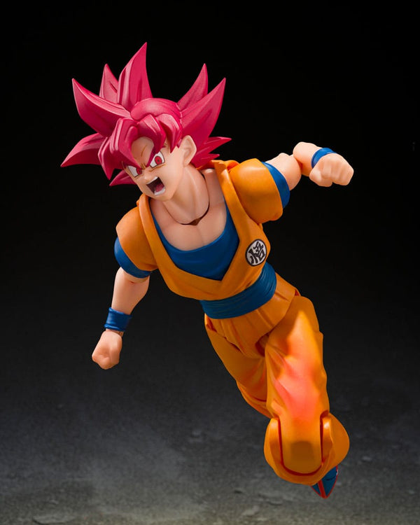 Dragon Ball Super - Son Guko: Super Saiyan God Ver. (God Aura) - S.H.Figuarts Action Figur (15 cm)