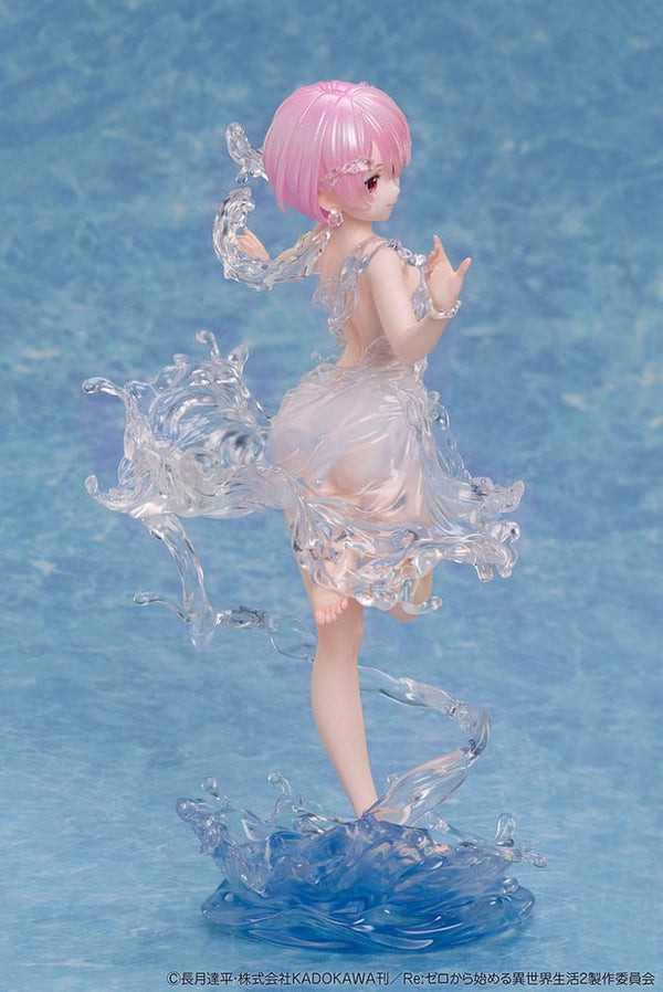 Re:ZERO - Ram: Aqua Dress Ver. - PVC Statue 1/7 (23 cm)