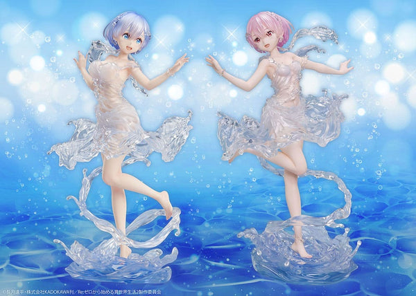 Re:ZERO - Ram: Aqua Dress Ver. - PVC Statue 1/7 (23 cm)