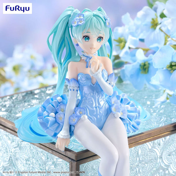 Vocaloid - Hatsune Miku: Flower Fairy Nemophila Pail Blue Color Ver. - PVC Statue (15 cm)