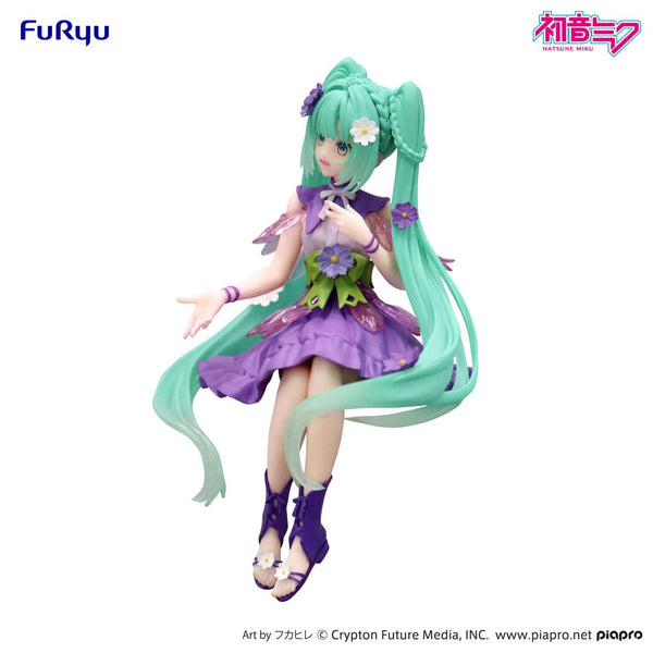 Vocaloid - Hatsune Miku: Flower Fairy Cosmos Purple Color Ver. - Noodle Stopper PVC Statue (14 cm)