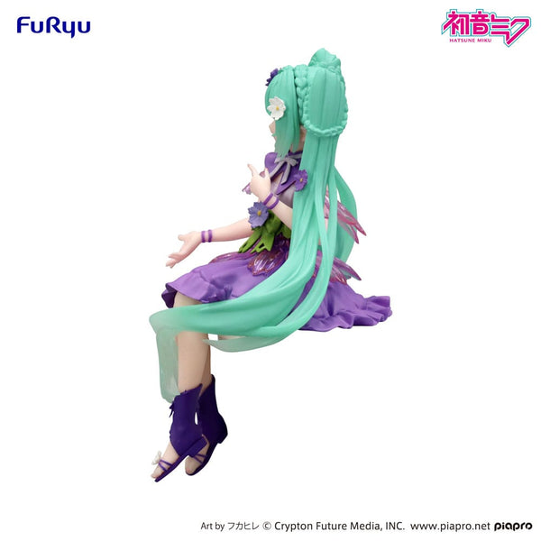 Vocaloid - Hatsune Miku: Flower Fairy Cosmos Purple Color Ver. - Noodle Stopper PVC Statue (14 cm)