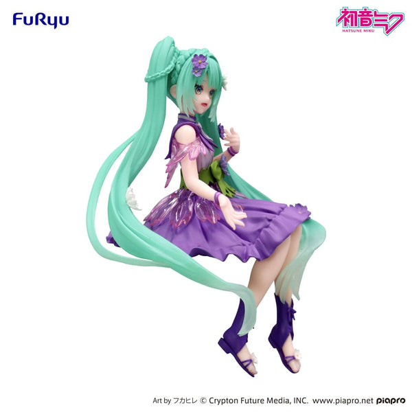 Vocaloid - Hatsune Miku: Flower Fairy Cosmos Purple Color Ver. - Noodle Stopper PVC Statue (14 cm)