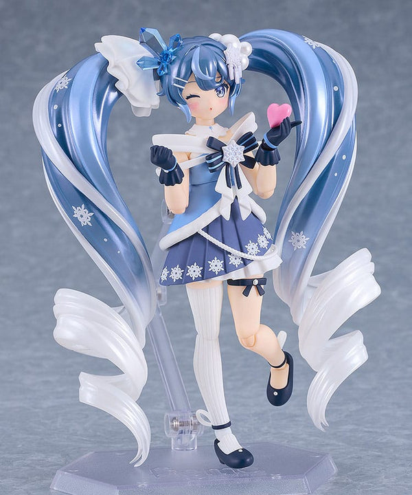 Vocaloid - Hatsune Miku: Snow Miku Crystal Snow Ver. - Figma Action Figur (13 cm)