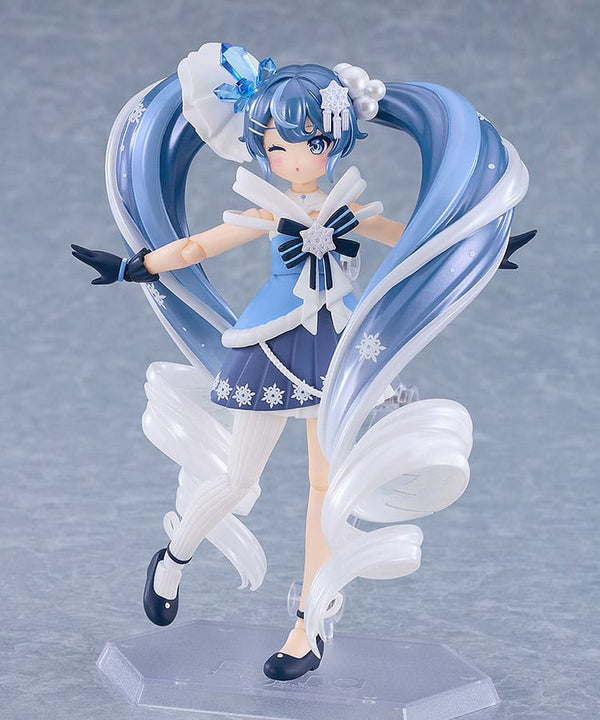 Vocaloid - Hatsune Miku: Snow Miku Crystal Snow Ver. - Figma Action Figur (13 cm)