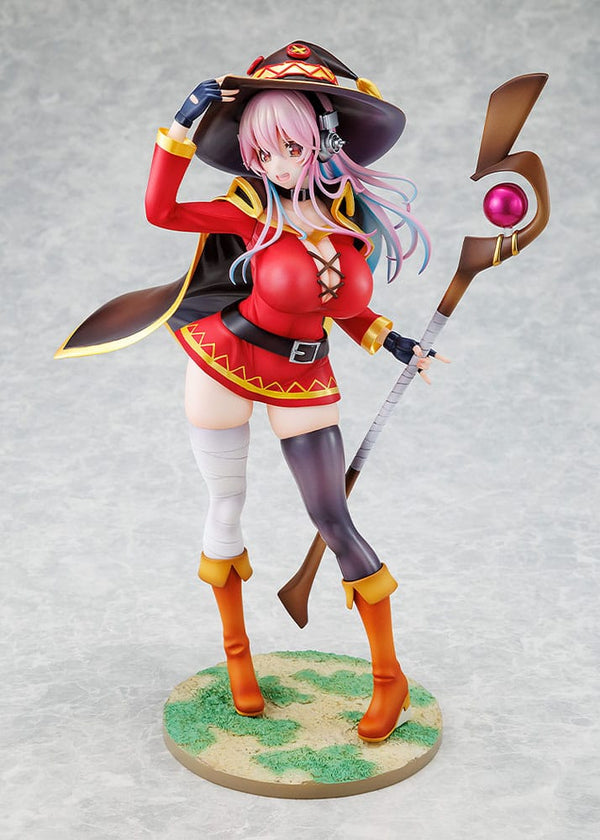 Super Sonico x KonoSuba - Super Sonico: Megumin Collaboration Ver. - PVC Statue 1/7 (25 cm)