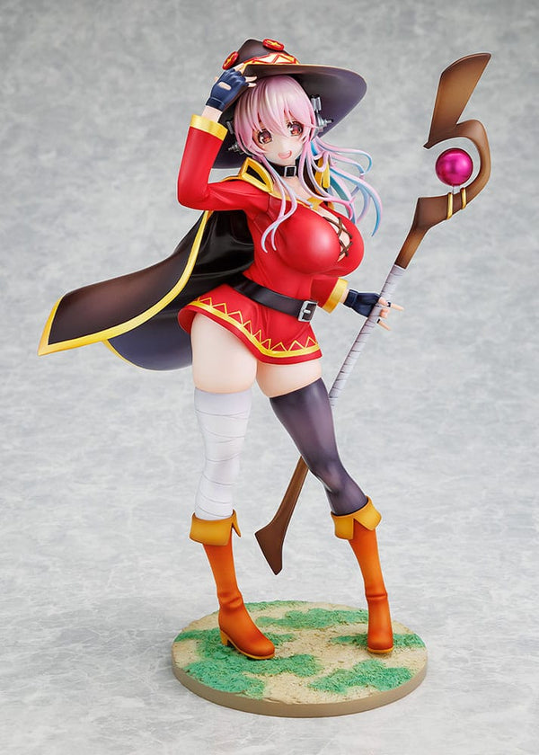 Super Sonico x KonoSuba - Super Sonico: Megumin Collaboration Ver. - PVC Statue 1/7 (25 cm)