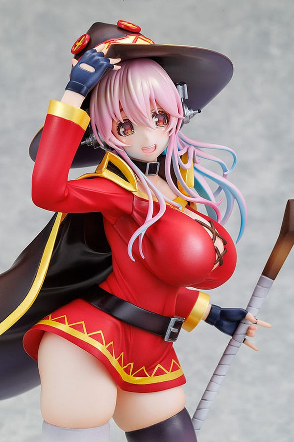 Super Sonico x KonoSuba - Super Sonico: Megumin Collaboration Ver. - PVC Statue 1/7 (25 cm)
