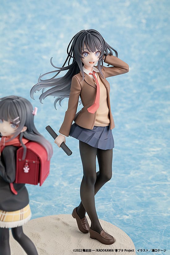 Rascal Does Not Dream of a Knapsack Kid - Mai Sakurajima: High School Graduation Ver. & Knapsack Kid - PVC Statue (19 cm)