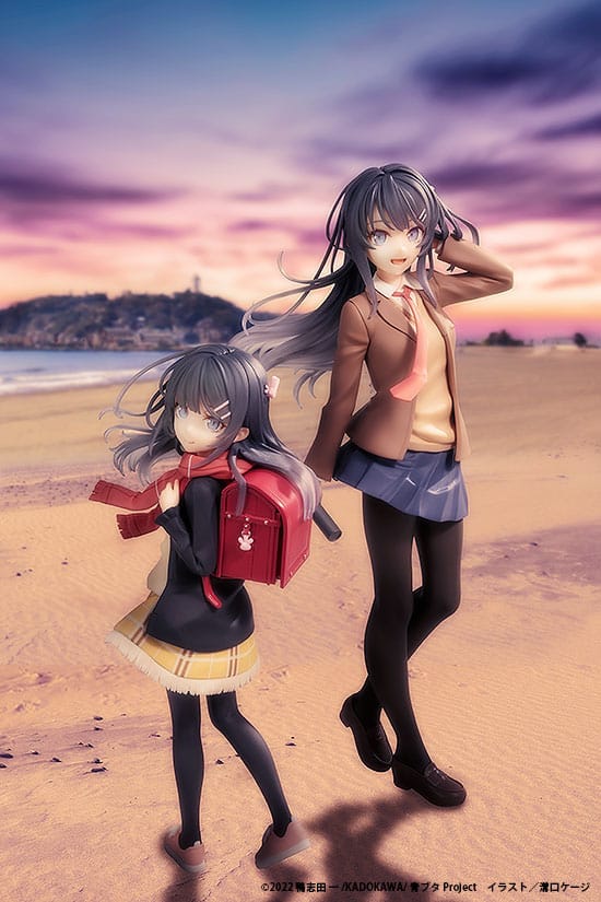 Rascal Does Not Dream of a Knapsack Kid - Mai Sakurajima: High School Graduation Ver. & Knapsack Kid - PVC Statue (19 cm)