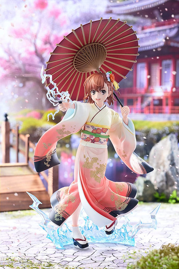 A Certain Scientific Railgun T - Mikoto Misaka: Furisode Kimono Ver. - Statue 1/7 (28 cm)