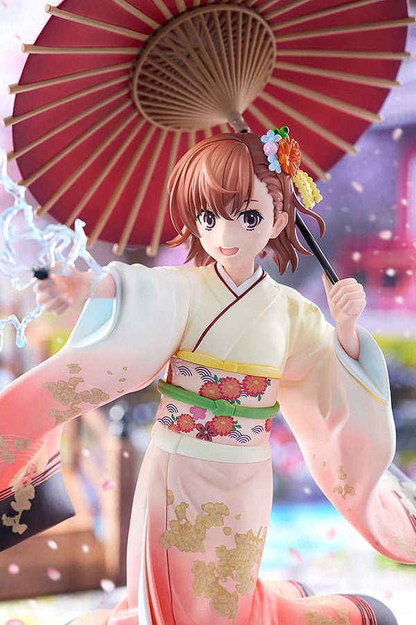 A Certain Scientific Railgun T - Mikoto Misaka: Furisode Kimono Ver. - Statue 1/7 (28 cm)