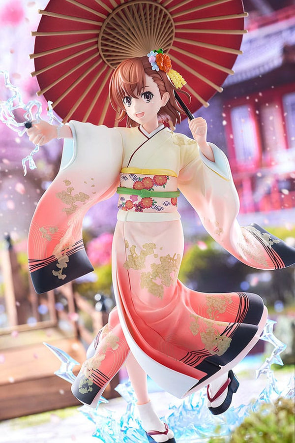 A Certain Scientific Railgun T - Mikoto Misaka: Furisode Kimono Ver. - Statue 1/7 (28 cm)