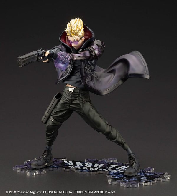 Trigun Stampede - Vash the Stampede: The Gunman in Black Ver. - ARTFXJ Statue 1/8 (22 cm)