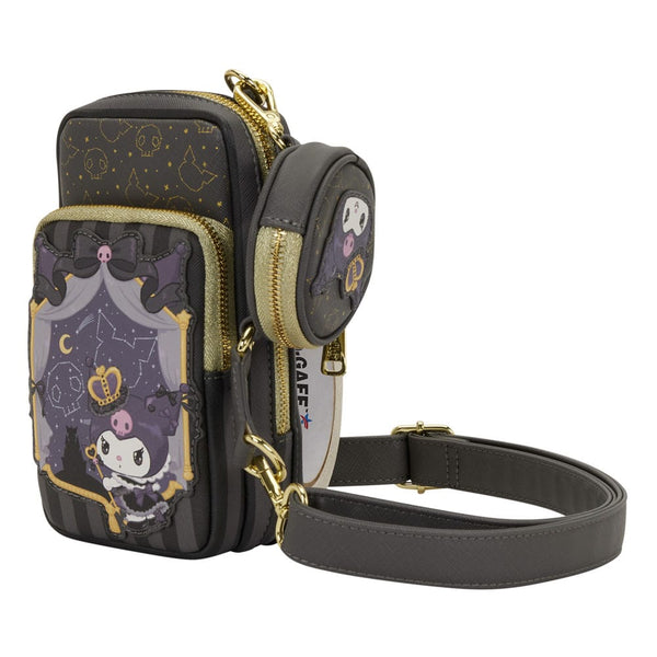 Sanrio by Loungefly - Kuromi: 20th Anniversary Ver. - Crossbody Taske med Møntpung til Mobil (18 x 18 x 16 cm)