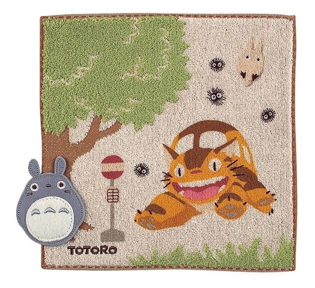 My Neighbor Totoro - Catbus - Mini Håndklæde (25 x 25 cm)