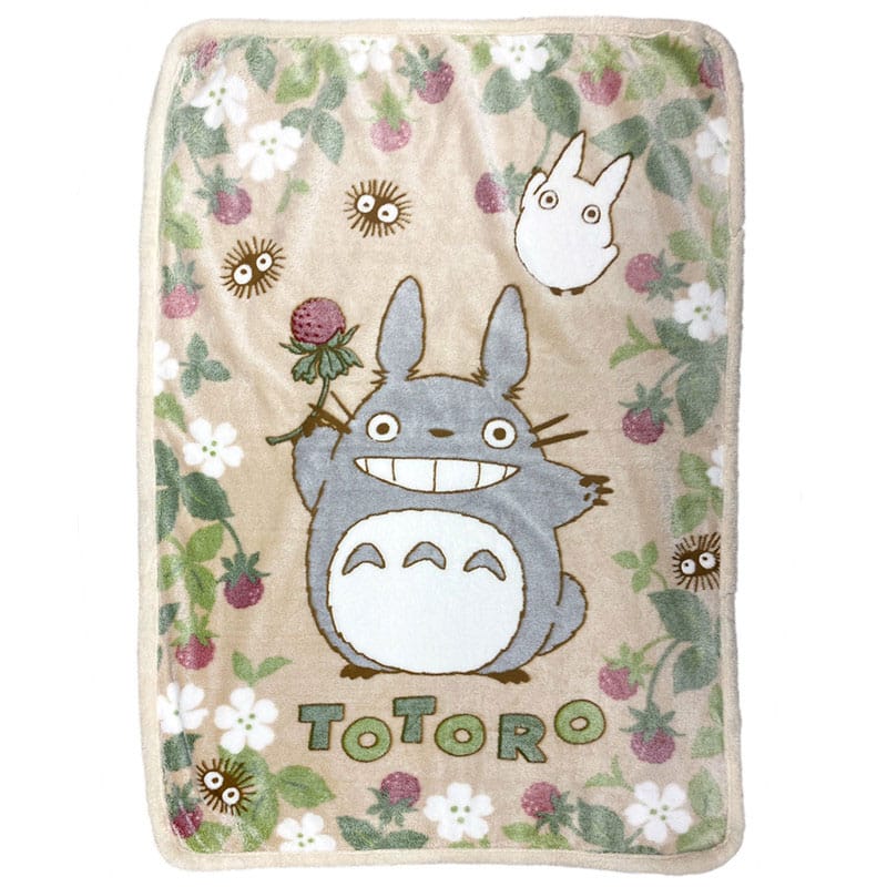 Min Nabo Totoro - Totoro Rapsberry L - Fluffy plaid tæppe (Forudbestilling)