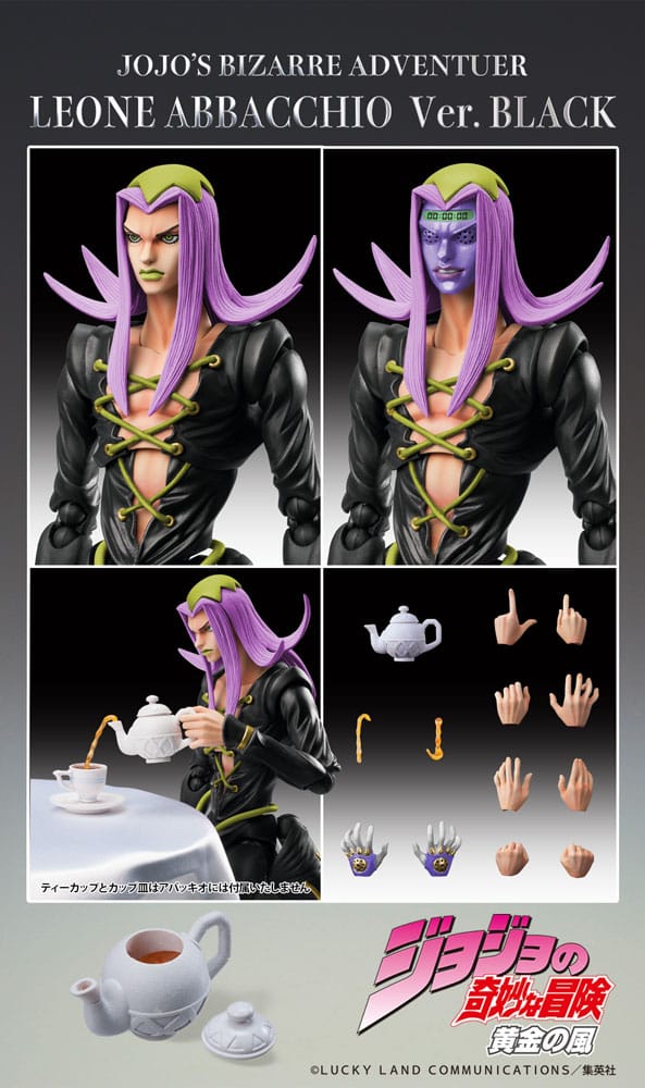 JoJo's Bizarre Adventure - Leone Abbacchio: Black Ver. - Super Action Figur (16 cm)