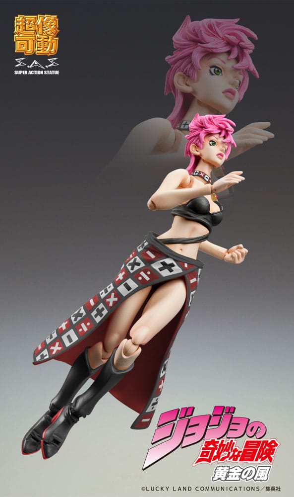 JoJo's Bizarre Adventure - Trish Una: Black Ver. - Super Action Figur (15 cm)