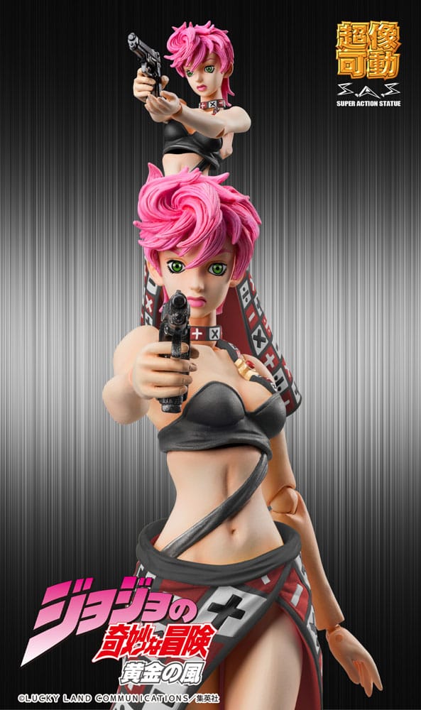 JoJo's Bizarre Adventure - Trish Una: Black Ver. - Super Action Figur (15 cm)
