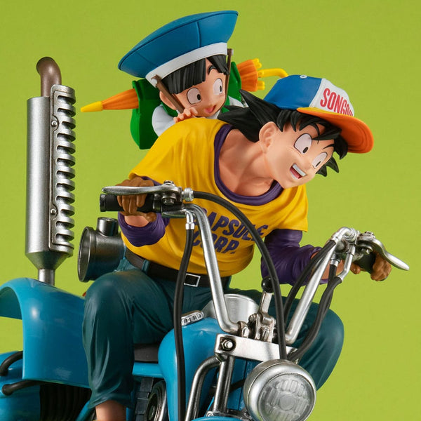 Dragonball Z - Son Goku & Son Gohan & Robot med to ben - Desktop Real McCoy EX PVC Diorama (20 cm)