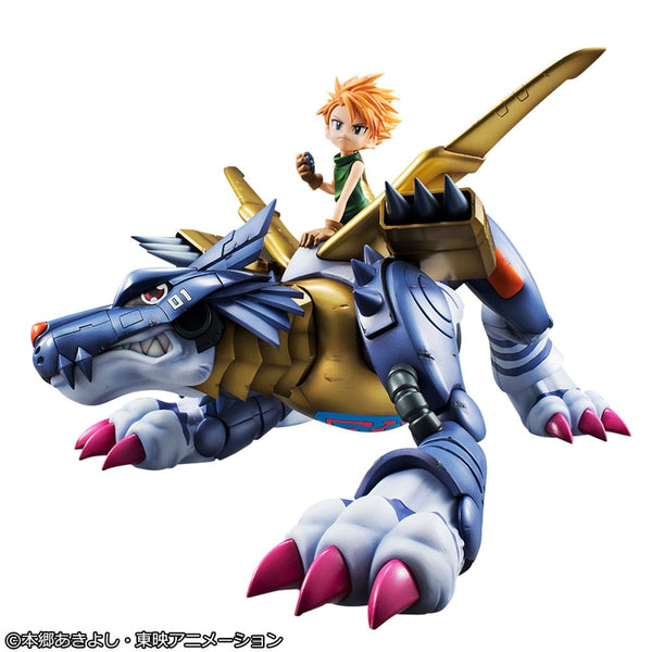 Digimon Adventure - Metal Garurumon & Ishida Yamato - G.E.M. PVC Statue (30 cm)