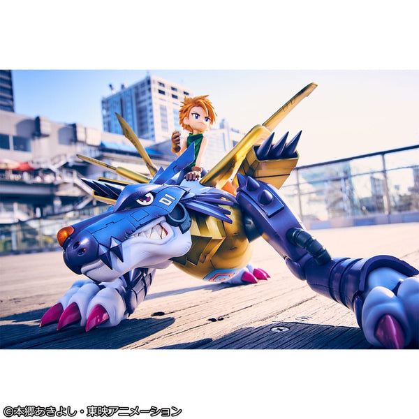 Digimon Adventure - Metal Garurumon & Ishida Yamato - G.E.M. PVC Statue (30 cm)