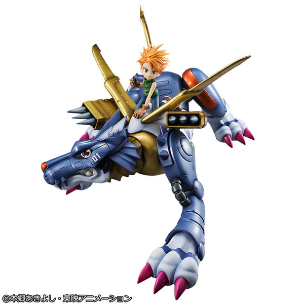 Digimon Adventure - Metal Garurumon & Ishida Yamato - G.E.M. PVC Statue (30 cm)