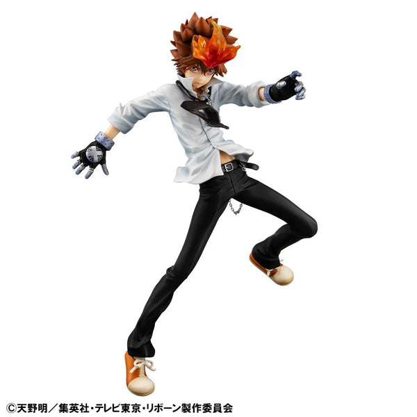 Katekyo Hitman Reborn! - Tsunayoshi Sawada & Kyoya Hibari & Reborn - G.E.M. Series PVC Statue Sæt (21 cm)
