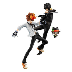 Katekyo Hitman Reborn! - Tsunayoshi Sawada & Kyoya Hibari & Reborn - G.E.M. Series PVC Statue Sæt (21 cm)