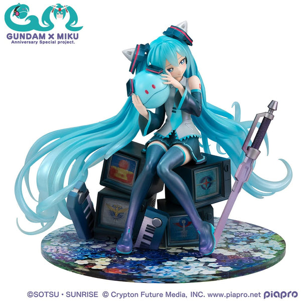 Mobile Suit Gundam x Hatsune Miku - Hatsune Miku: 45th Anniversary Ver. - Lucrea PVC Statue (17 cm)