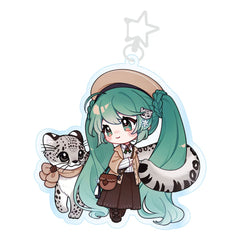 Vocaloid - Hatsune Miku: Kawaii Winter Time Ver. - Akryl Nøglering (9 x 7 cm)