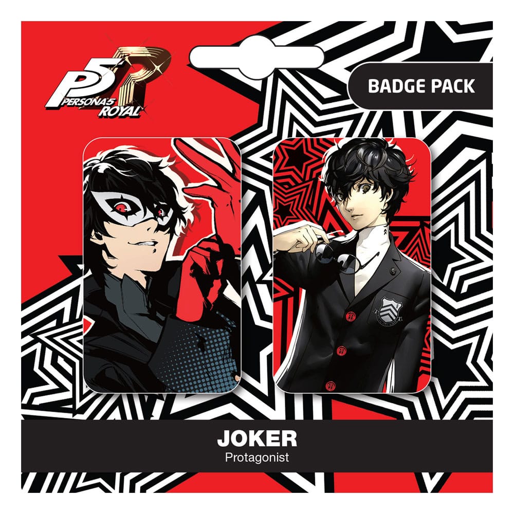 Persona 5 Royal - Joker / Protagonist - Pin Badges 2-Pack