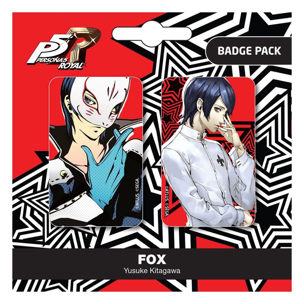 Persona 5 Royal - Fox / Yusuke Kitagawa - Pin Badges 2-Pack