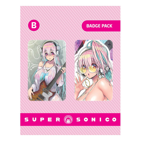 Super Sonico - Badge sæt - 2-Pack sæt B