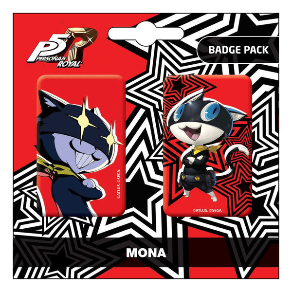 Persona 5 - Badge sæt - 2-Pack Mona / Morgana sæt