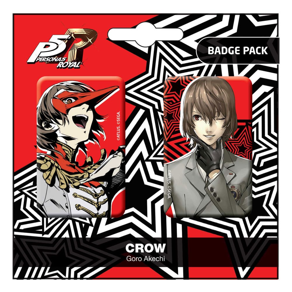Persona 5 Royal - Crow / Goro Akechi - Pin Badges 2-Pack