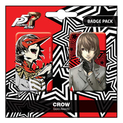 Persona 5 Royal - Crow / Goro Akechi - Pin Badges 2-Pack