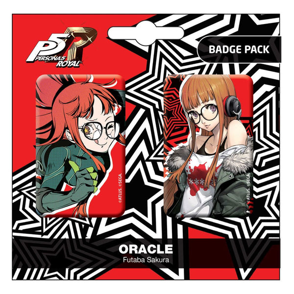 Persona 5 - Badge sæt - 2-Pack Oracle / Futaba Sakura sæt