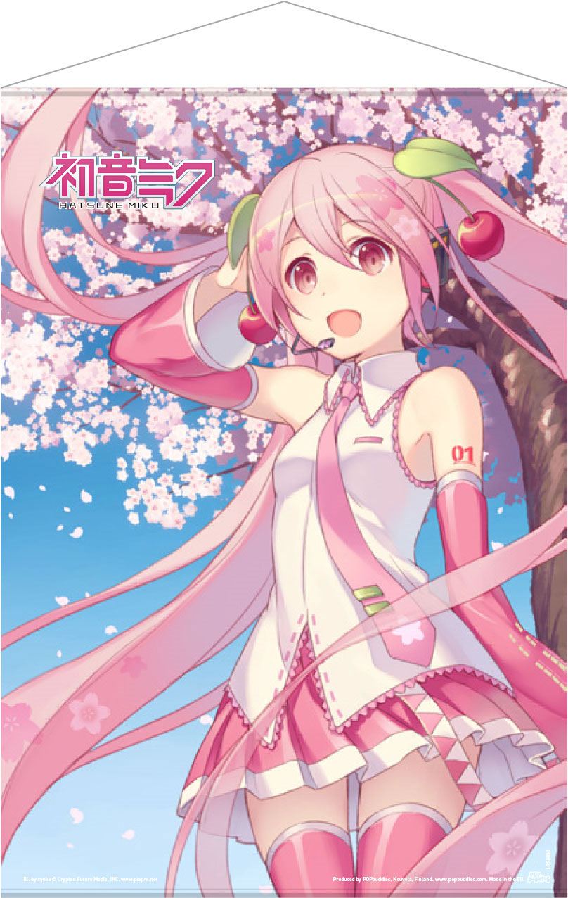 Vocaloid - Hatsune Miku: Cherry Blossom - Wallscroll (50 x 70 cm)