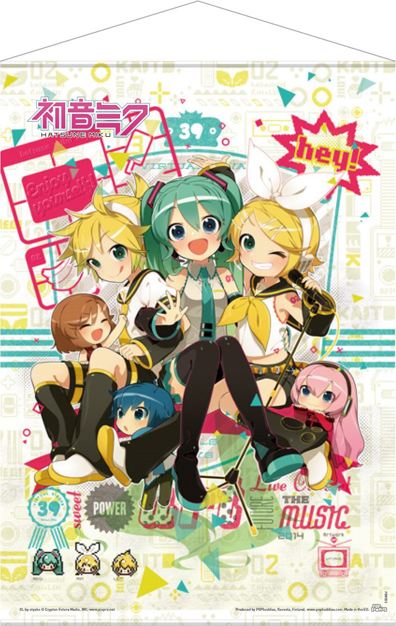 Vocaloid - Hey! Piapro Characters - Wallscroll (50 x 70 cm)