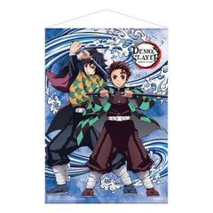Demon Slayer: Kimetsu no Yaiba - Tanjiro Kamado & Giyu Tomioka - Wallscroll (50 x 70 cm)