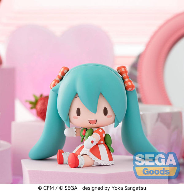 Vocaloid - Hatsune Miku: Lovely Strawberry Ver. - Fuwa Petit Chibi Figur (8 cm)