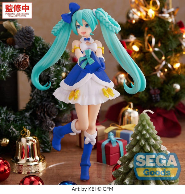 Vocaloid - Hatsune Miku: Sapphire Christmas Ver. - High Premium PVC Figur (21 cm)
