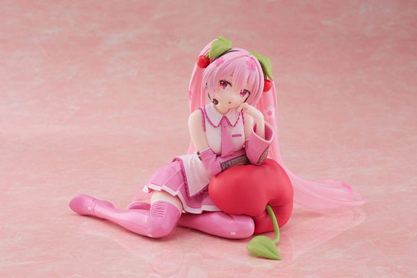 Vocaloid - Hatsune Miku: Cherry Cushion Ver. - PVC Statue (13 cm)