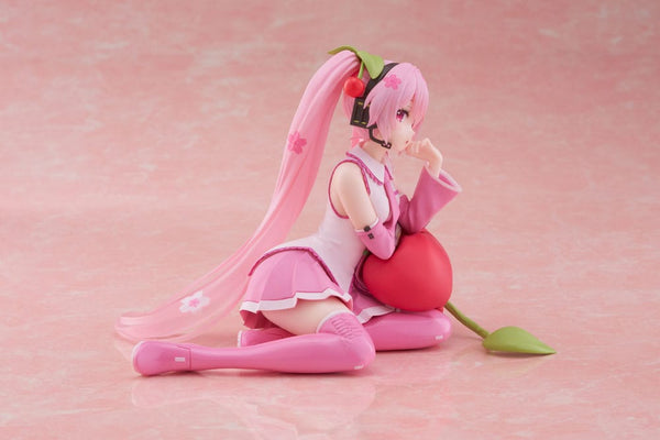 Vocaloid - Hatsune Miku: Cherry Cushion Ver. - PVC Statue (13 cm)
